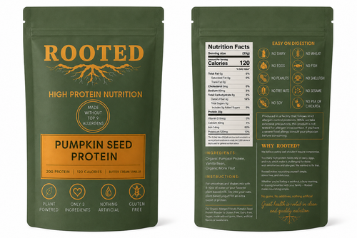 Rooted Plant Based Allergen Free Protein Powder