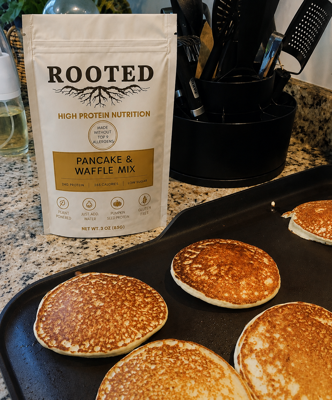 Prepared Rooted pancakes